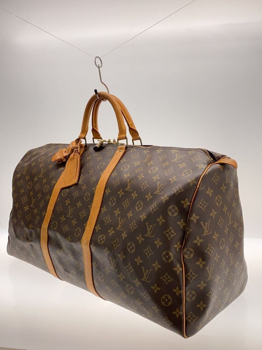 Louis Vuitton Monogram Brown Keepall Canvas Brown
